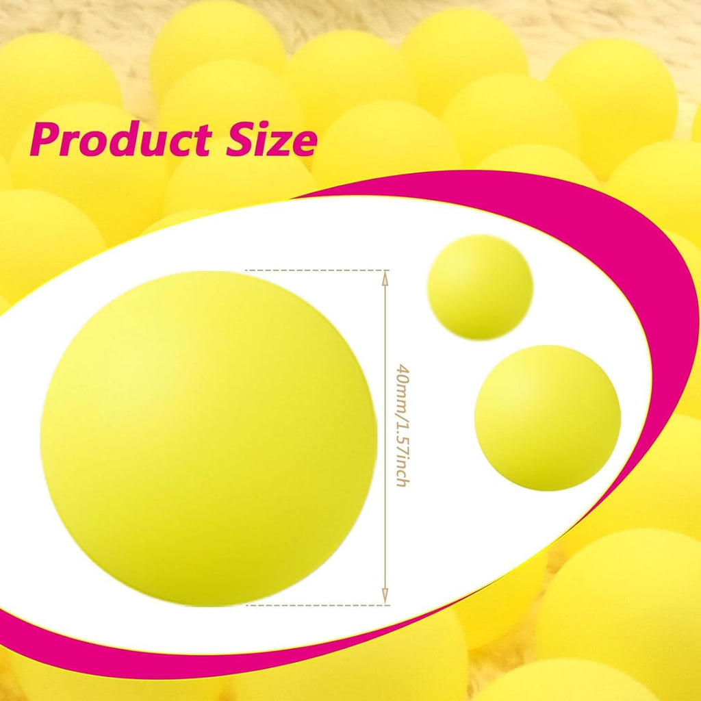 Skiennix 120 Pack Colored Ping Pong Balls - 40mm Table Tennis Balls for Party Games & DIY Fun