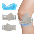 RYACO Patellar Tendon Support Strap 2 Pack, Silicone Patella Band for Knee Pain Relief, Adjustable Knee Brace for Women Men, Non-Slip Knee Support Knee Bands for Basketball Tendonitis Running Soccer Gym