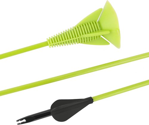 AMEYXGS 27" Fiberglass Sucker Arrows - Safe Suction Cup Design for Youth Archery Practice (6 Pack)