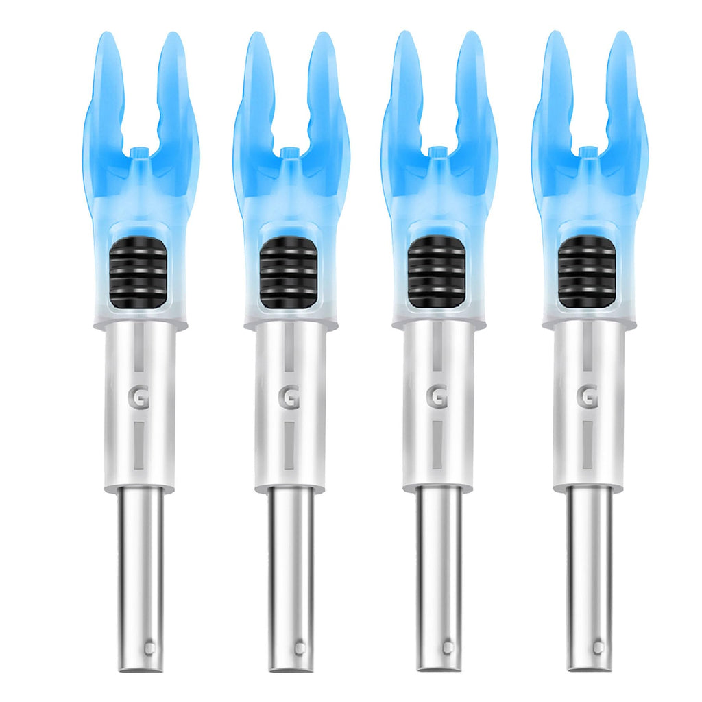 DEEPOWER 4/9 PCS G Lighted Nocks for Arrows .165 .204 .233 .244 .246 inch Inside Diameter with X,H,S,GT Bushings LED Lighted Nock and ON/Off Switch for Archrey Hunting