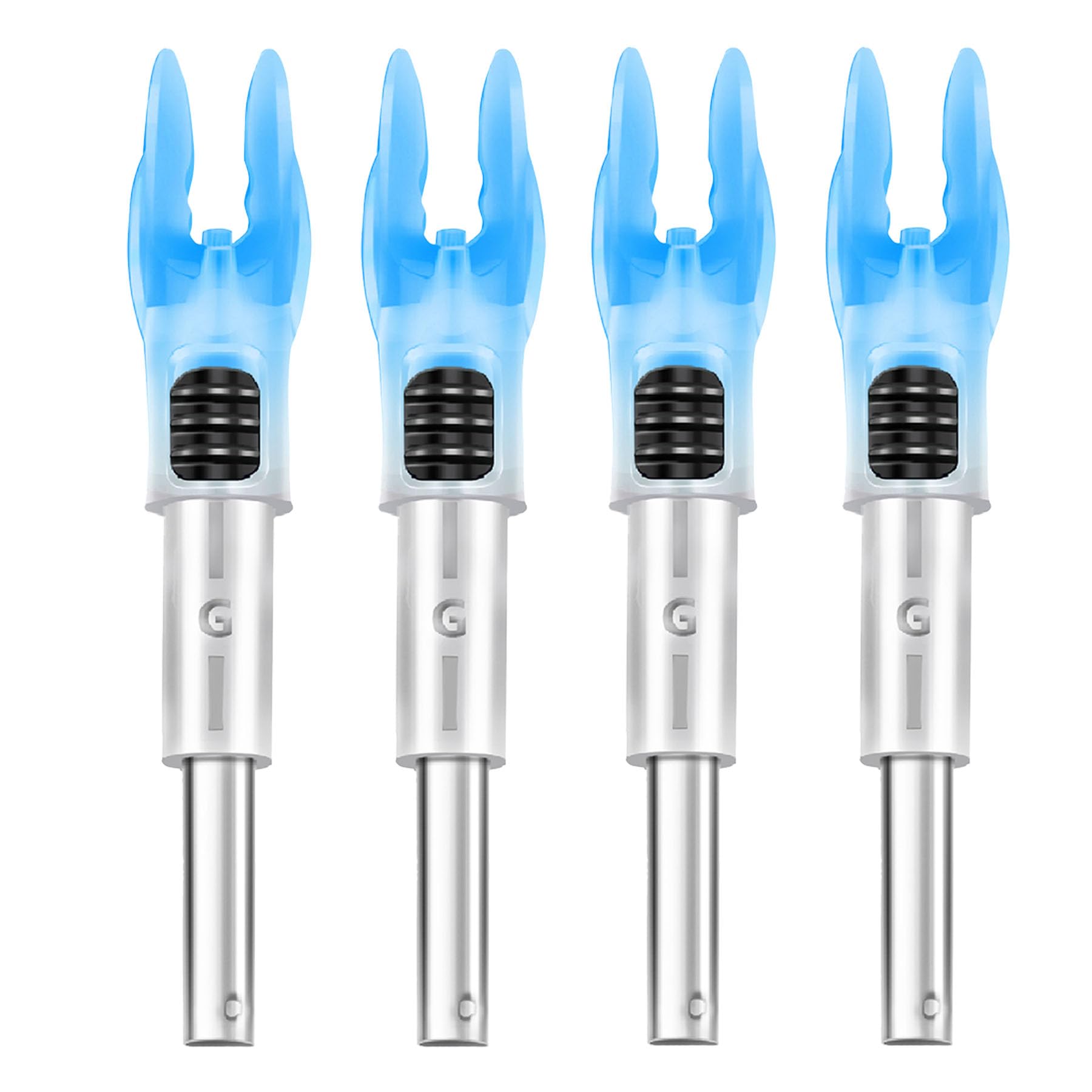 DEEPOWER 4/9 PCS G Lighted Nocks for Arrows .165 .204 .233 .244 .246 inch Inside Diameter with X,H,S,GT Bushings LED Lighted Nock and ON/Off Switch for Archrey Hunting