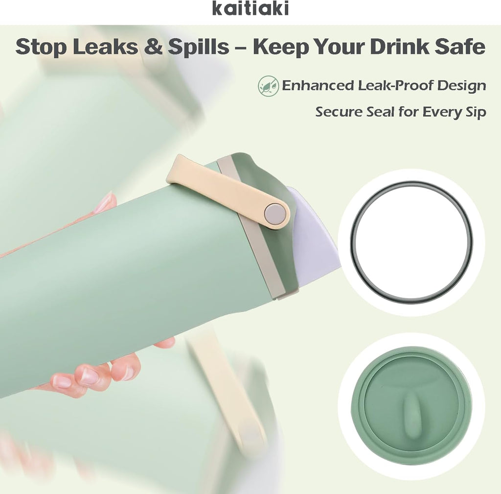 Owala | Leak-Proof Silicone Stopper Set - Food-Grade Gaskets & Pads for 30oz/40oz Tumblers - Eucalyptus Green
