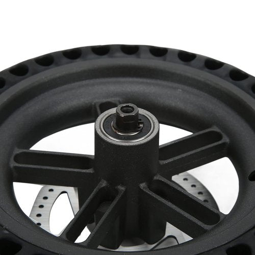 Electric Scooter Rear Wheel,Scooter Rear Wheel Assembly 8.5in Wheel Scooter Solid Tire Wheel Hub 110mm Brake Disk Electric Scooter Upgrade Parts