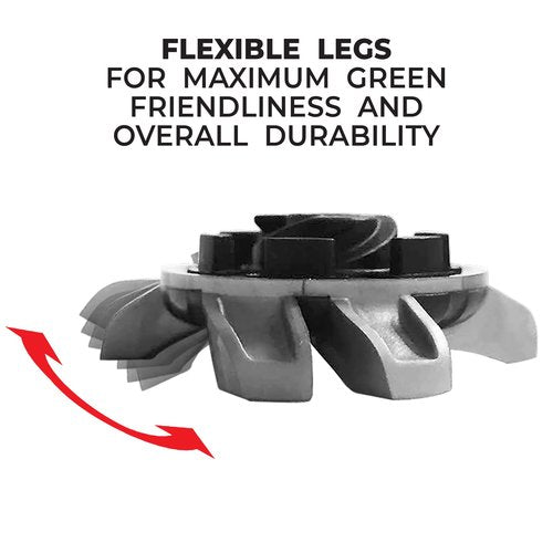 Softspikes Silver Tornado Fast Twist 3.0 Golf Spikes - Clear White - 18 Count - Also Fits Tri-Lok, Slim-Lok, and Tour Lock Cleat Systems