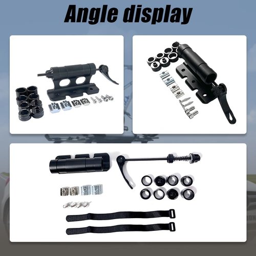 Bike Fork Mount - Quick Release Thru Axle Adapter for Road/MTB | Aerospace-Grade Aluminum Carrier