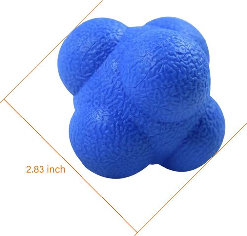 AIRLAXER Reaction Ball - Reflex Training Tool for Hand-Eye Coordination | 2.83 Inch, Pack of 3 (Blue, Grey, Green)