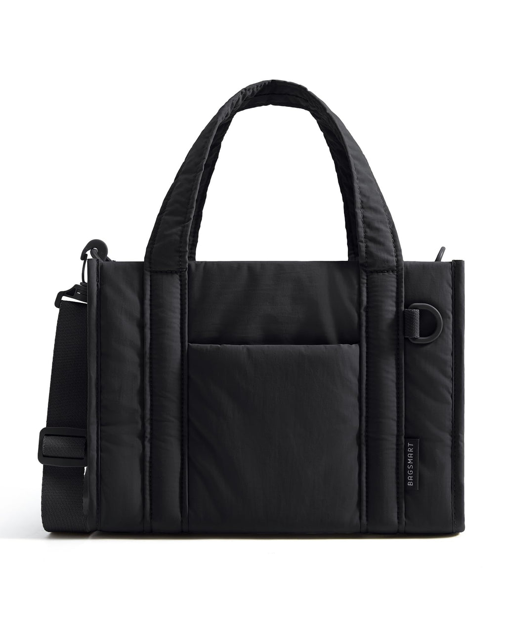 BAGSMART Boxy Tote Bag for Women, Crossbody Bag with Zipper, Crush Bow Purses for Travel Work College, Classic, Mini