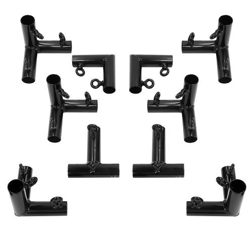 Aoneky 1 3/8 in Golf Frame Corner Kit for 10x10x10ft Practice Golf Cage Net - Fits 1" EMTs