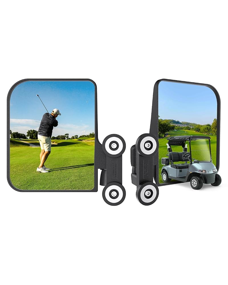 Magnetic Golf Cart Mirrors — No-Drill Side Mirrors for EZGO, Yamaha, Club Car