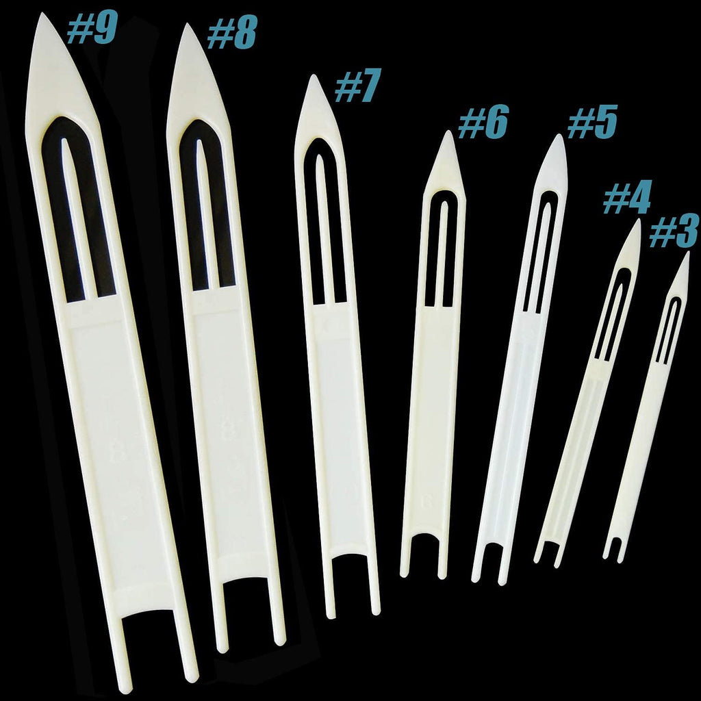 Skiennix Fishing Net Repair Kit - 7-Piece Plastic Needle Shuttles for Easy Mending