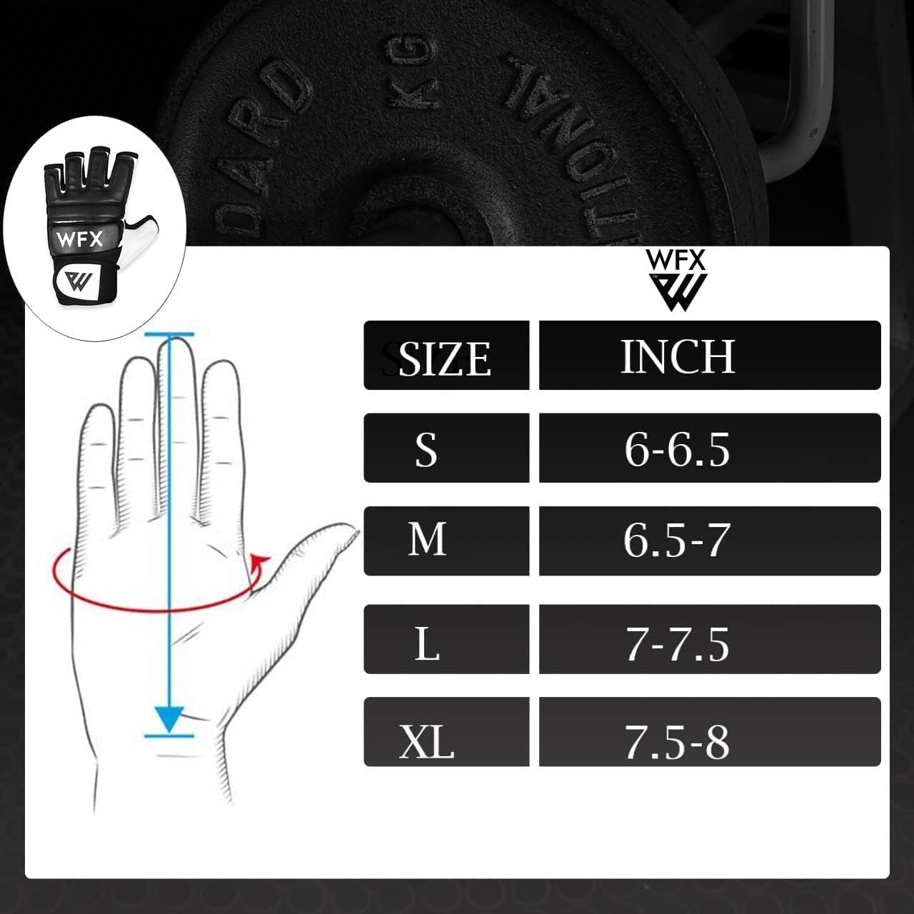 WFX Boxing Gloves - Durable MMA Training Mitts for Karate, Taekwondo & Muay Thai | Synthetic Material
