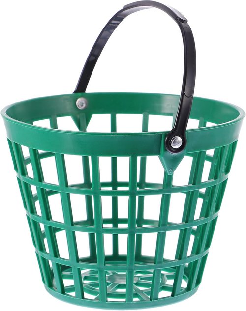 BESPORTBLE Golf Ball Basket - Durable Plastic Container with Handle for 25 Balls | Outdoor Use