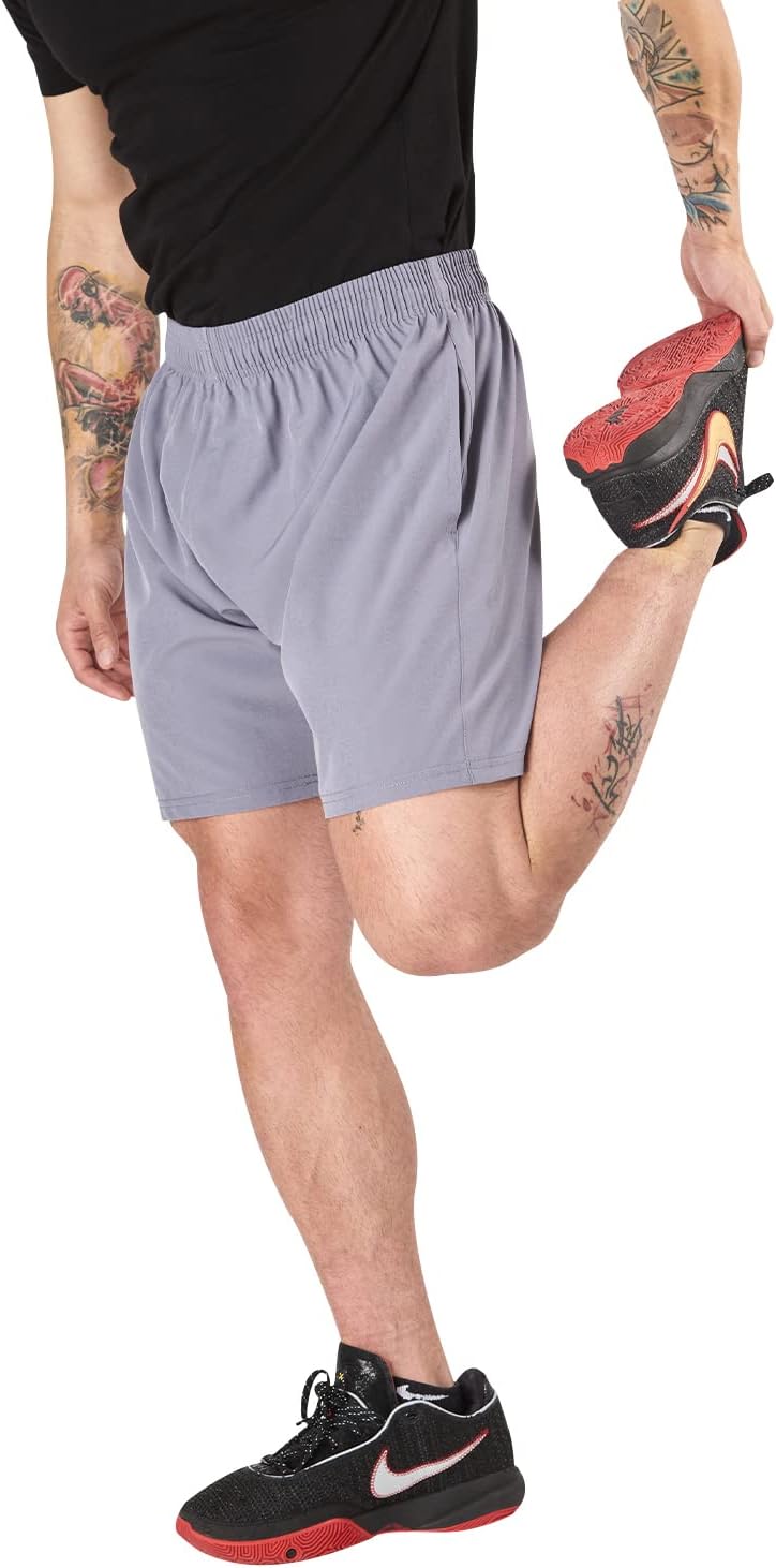 Skiennix Men's Athletic Running Shorts - Quick Dry 4-Pack | 7-Inch Inseam Gym Wear