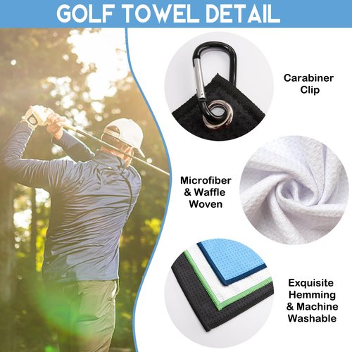 GEYGIE We're More Than Just Golf Friends Printed Microfiber Golf Towel, Funny Golf Towel Gifts and Golf Accessories for Women Girlfriend Mom Mother, Mothers Day Birthday Gift for Golf Lover