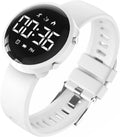Skiennix Kids Digital Fitness Tracker Watch - Waterproof Outdoor Sports Wristwatch for Boys & Girls (White)