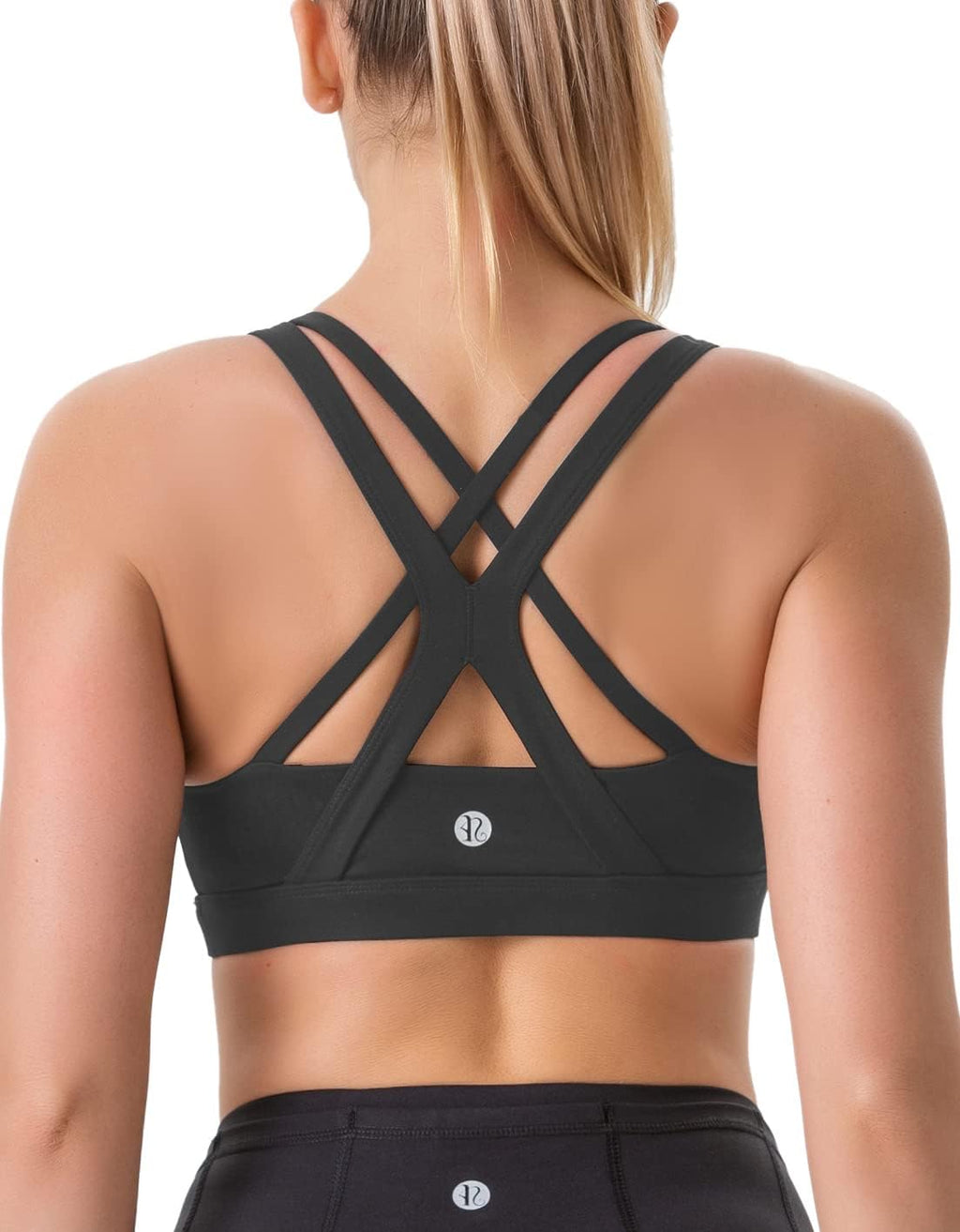 RUNNING GIRL Sports Bra - High Support Seamless Strappy Design with Removable Pads | Comfortable Fit