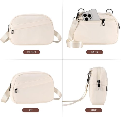 GOEWY Small Crossbody Bag - Stylish Fanny Pack with Adjustable Strap for Travel & Everyday Use