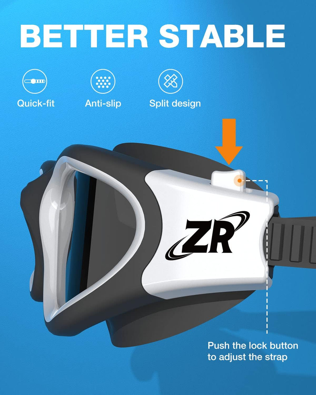 ZIONOR Swim Goggles - Upgraded G1 Polarized Anti-Fog Design for Adults | Perfect for Men & Women