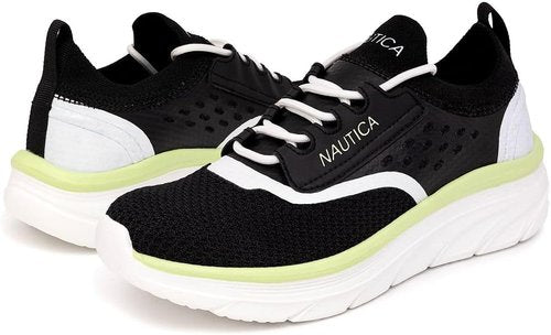Nautica Women's Lace-Up Fashion Sneakers - Max Cushioning for Casual Walking & Tennis | Comfortable Fit