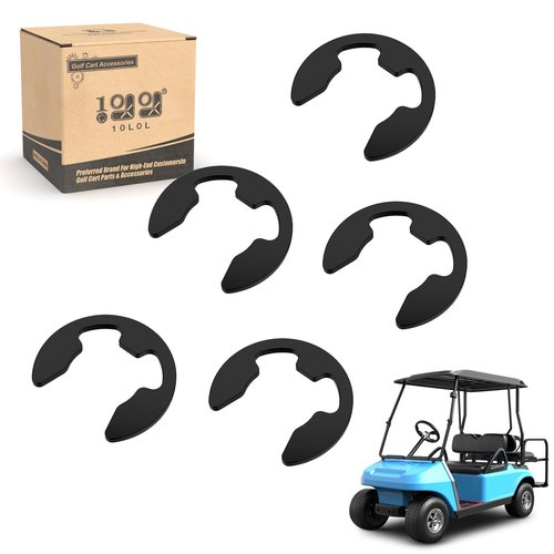 10L0L Golf Cart Brake Cable Retainer Rings Compatible with Club Car 1981- up & EZGO 1977- up G&E Golf Cart Models, OEM# 1011779 12305-G1