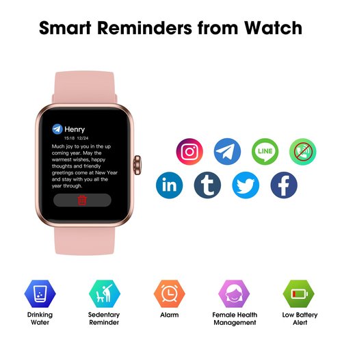 Imzuc Fitness Tracker Watch, Step Tracker with Heart Rate, Blood Oxygen Sleep Monitor, 5ATM Waterproof Pedometer, Step Calorie Counter, Health Fitness Watch for Sports, Activity Tracker for Women Men