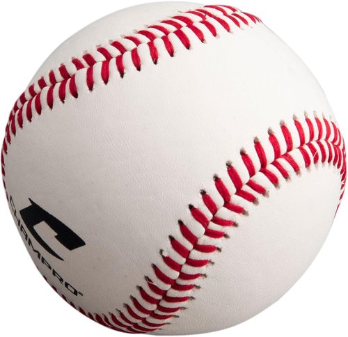 CHAMPRO USSSA Game Baseballs - Full Grain Leather Cover, 12-Pack, White Color