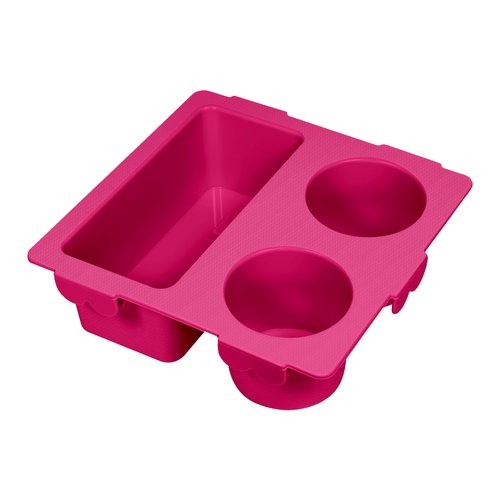 Cup&Phone Holder for Bogg Bag XL Fit for Stanley Cup, Snacks & Drinks Tray Organizer for bogg Bag Accessory, Ideal for Beach, Pool & Outdoor Trips, Special Design (Rose Red)