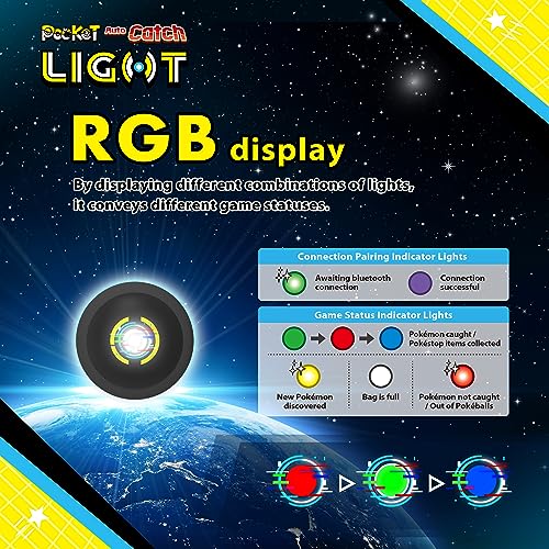 Brook Black Pocket Auto Catch Light Dual Account Bluetooth Device for GO