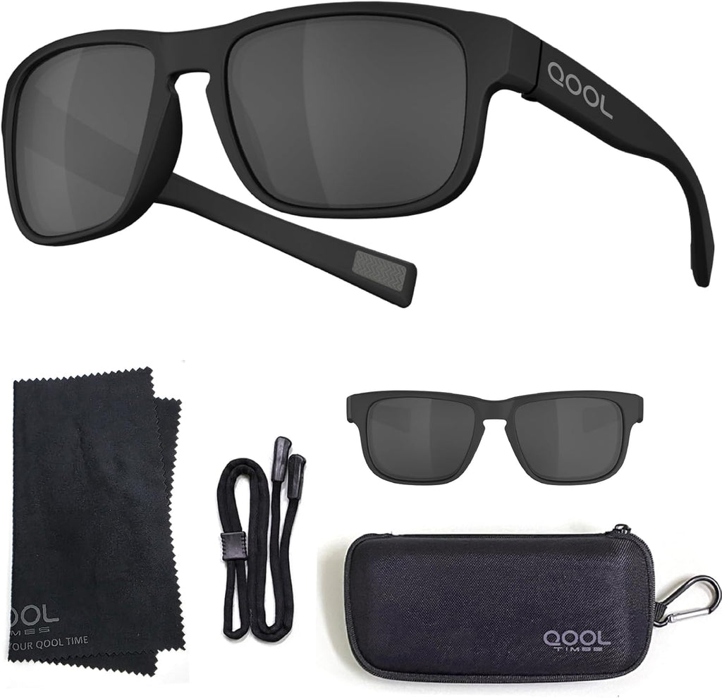 Qool Time | Floating Polarized Fishing Sunglasses - Saltwater Resistant Lenses, Durable Coating