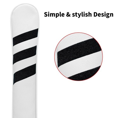 American Three-Slash Design Alignment Stick Cover High-end PU Golf Alignment Stick Cover Protective Box Alignment Sticks, Golf Club Protection Alignment Sticks Hold Dual-Pole Stable Storage.