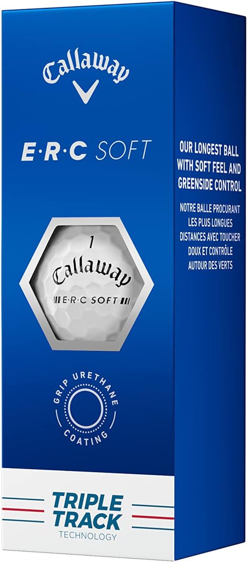 Callaway Golf ERC Soft Golf Balls - Enhanced Distance & Control | 12-Pack White