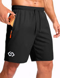 Skiennix Men's 7" Athletic Gym Shorts - Lightweight Quick-Dry with Zipper Pockets for Running & Basketball