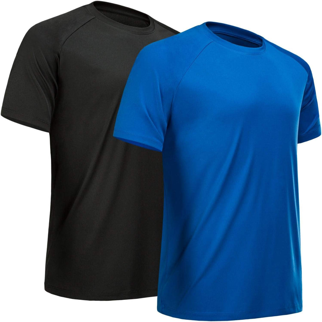 Skiennix Men's Athletic Workout Shirt - Short Sleeve Quick Dry Moisture-Wicking T-Shirt