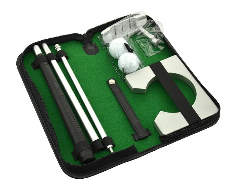 Portable Golf Putter Set with Ball Cup & Case – Indoor Practice Kit