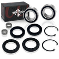 ALRCOO Front Wheel Bearings & Seals Kit fit for Honda Foreman 400 TRX400FW Foreman 450 TRX450 S/ES/FE/FM Foreman 500 Rubicon 500 TRX500 Rincon 650 TRX650 Rincon 680 TRX680 1995-2014