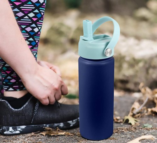 Hydro Flask Straw Lid - Flexible Handle Replacement Cap for 32/40 oz Wide Mouth Bottles