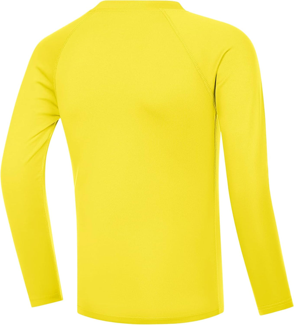 Skiennix Boys Swim Shirt - UPF 50+ Long Sleeve Rash Guard for UV Sun Protection | Youth Surf Beach Wear