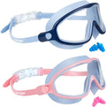 Skiennix Kids Swimming Goggles - Anti-Fog, UV Protection, Watertight Fit | 2-Pack for Ages 3-15