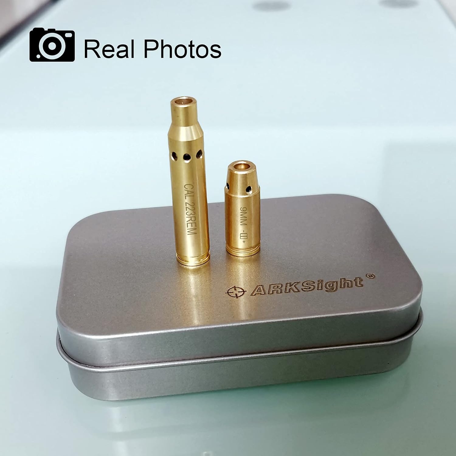 Skiennix Laser Boresighter Kit - Red Laser Brass Chamber Bore Sight for Rifles & Handguns