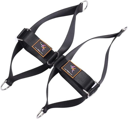 MOOCY Foot Strap Set - Premium Ankle Straps for Cable Machine Glute Kickbacks | 2 Pack