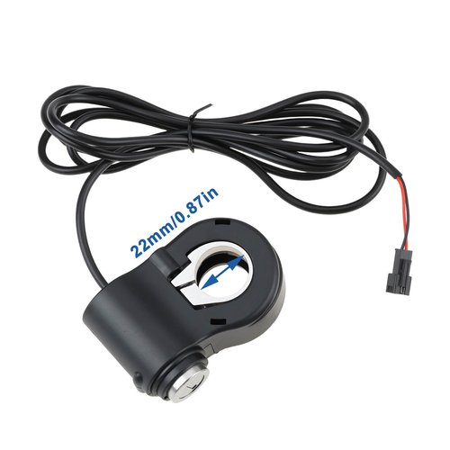 SG Store 24V-72V E-Bike 2-Pin Ignition Switch with 2 Keys SM Connector for Handlebar Twist Throttle