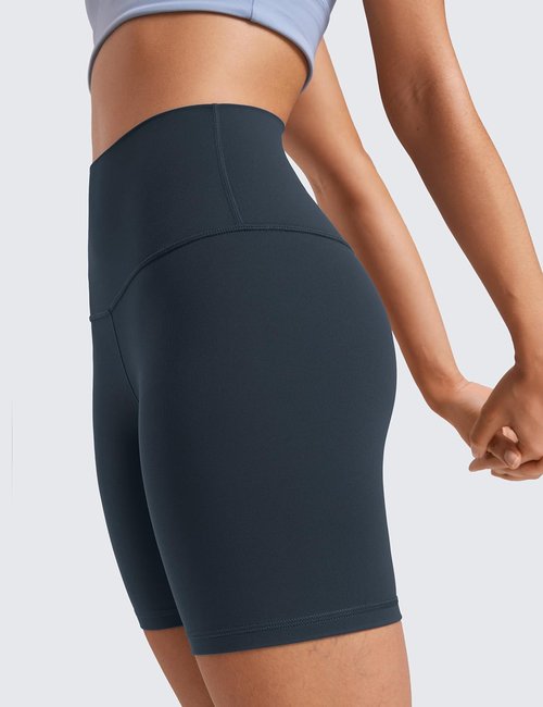 CRZ YOGA ButterLuxe Biker Shorts - High Waisted Spandex for Women | Perfect for Running & Yoga