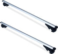 MAXXHAUL 52" Aluminum Roof Rack Cross Bars - 150 lb Capacity with Locking Anti-Theft System | Fits Raised Side Rails (35–55mm Diameter) - Easy Clamp-On Installation