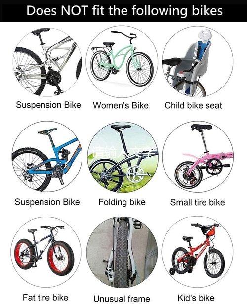 COMINGFIT Rear Bike Rack Bicycle Cargo Rack Quick Release Adjustable Alloy Bicycle Carrier 265lbs Capacity Fit for 24 inch, 26 inch, 27.5 inch, 29 inch Bikes