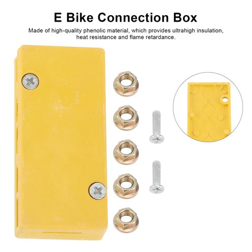 2Pcs Electric Bicycle Connection Box, Motor Controller Wire Connector 5 Pole Junction Box Insulation Box E Bike Junction Storage