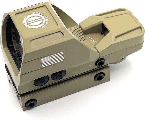 DD119X Battle Flag Red Dot Reflex Sight by Veteran Owned Company - Precision Optic for Rifles