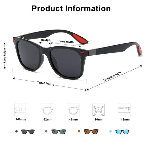 SOJOS Polarized Sports TR90 Sunglasses for Running Cycling Fishing Golf Driving SJ2101 with Black Frame/Grey Lens