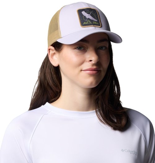 Columbia Women's PFG Mesh Ball Cap, Lavender Pearl/Beach/W Bird Storm, One Size