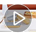 Brown Findful Mini Loaf Baking Pans with Lids and Spoons - 50 Pack
