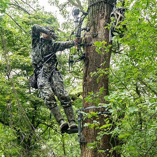 Hawk Helium Hammock Tree Platform with Silent Attachment & Digger Teeth – Lightweight Hunting Stand (2 Pack)